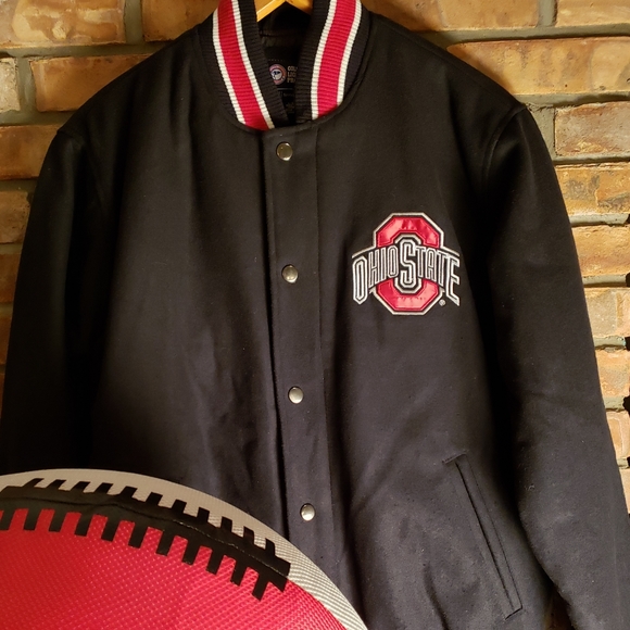 BNWT GIII Sports by Carl Banks, Ohio State Buckeyes "Letterman" Style Jacket - Picture 2 of 9